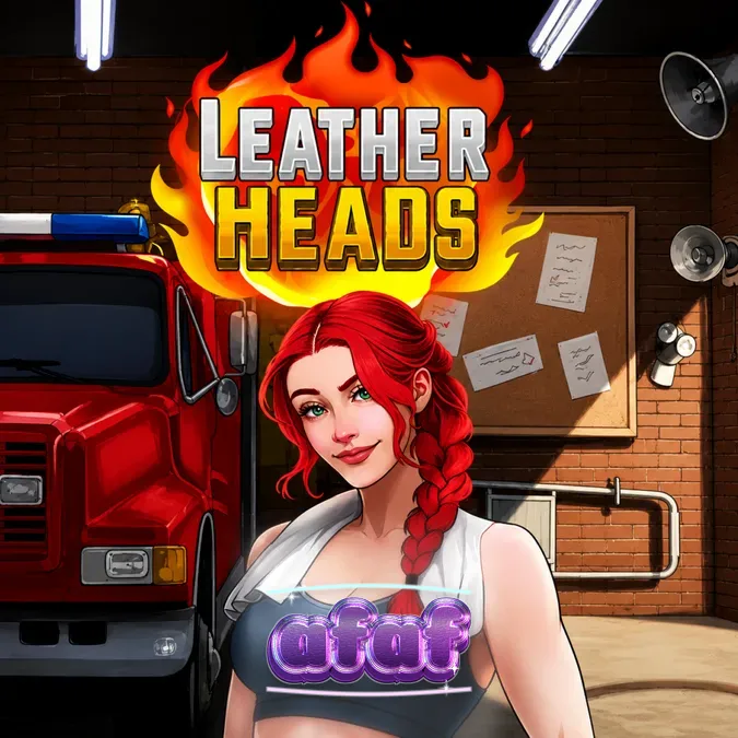 Tampilan visual slot Leatherheads dengan tema pemadam kebakaran